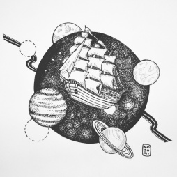 Illustration onirique - Spaceship